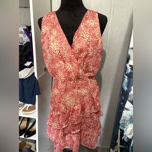 Elegant Pink Sleeveless Dress